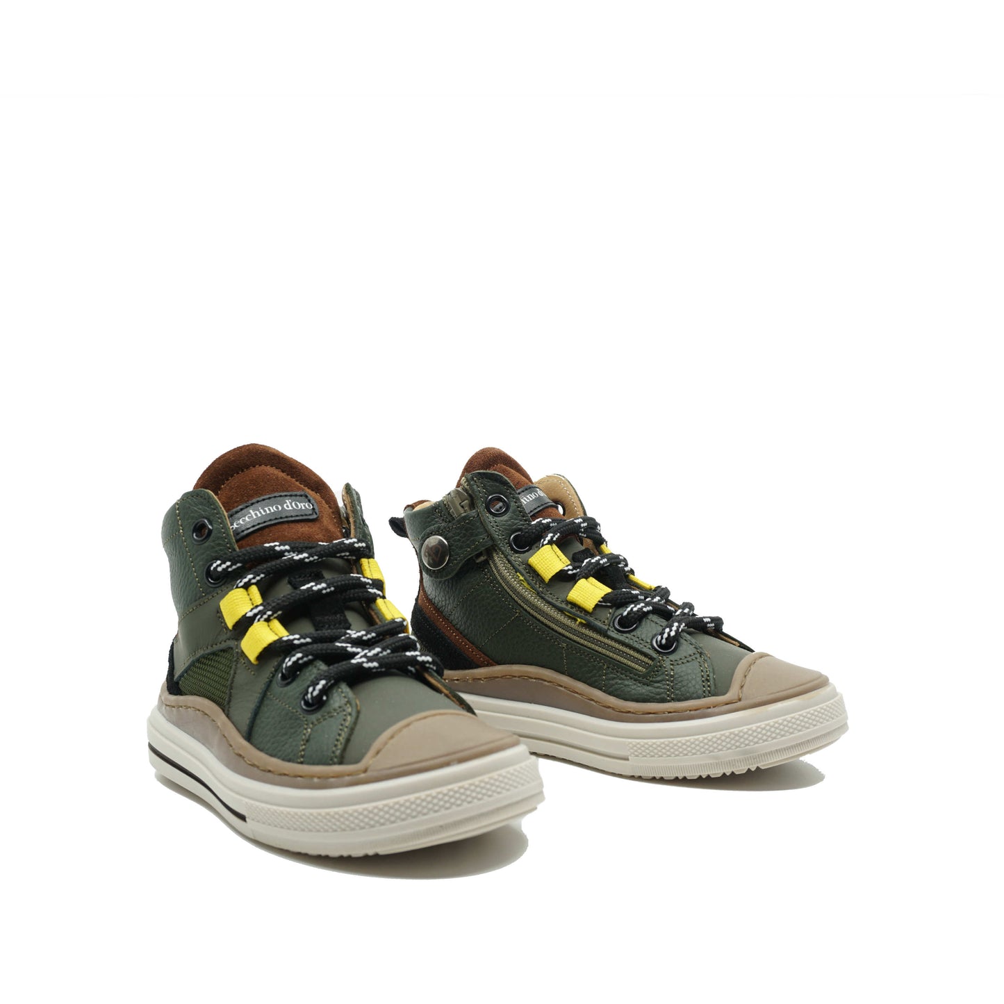 Zecchino d'Oro Baskets Hautes Vert Foncé