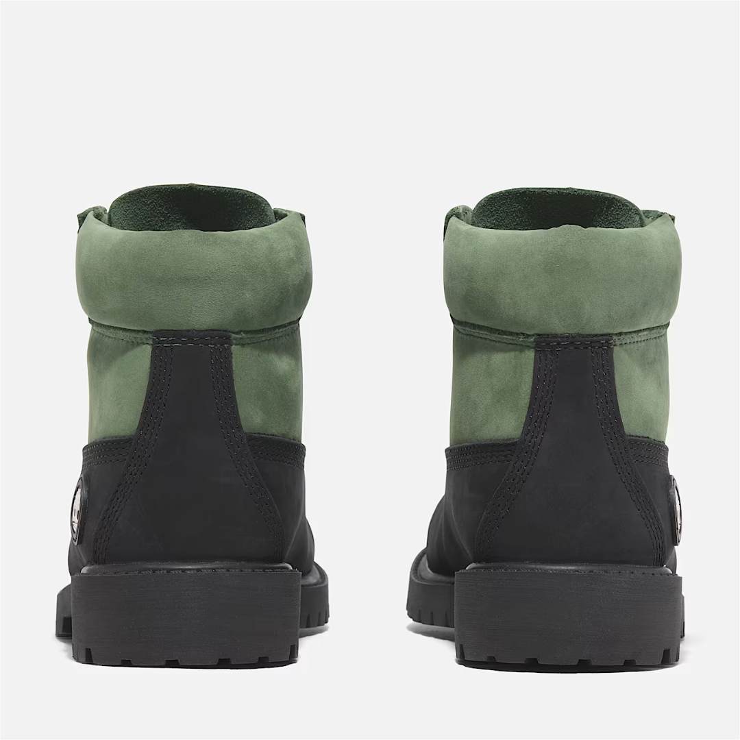 Bottes à lacets imperméables Timberland noires/vertes