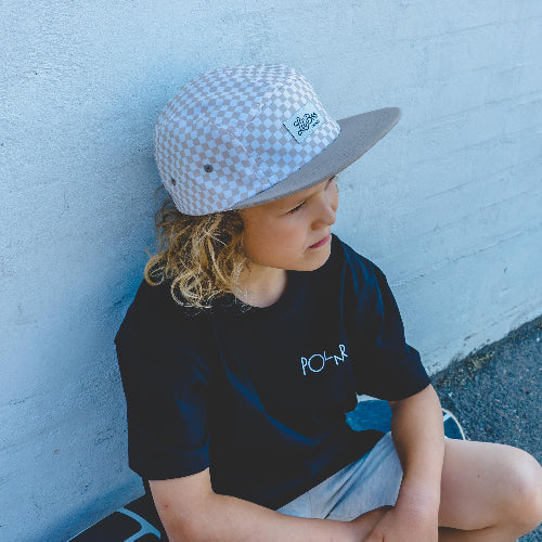 lil'boo checkerboard pet beige