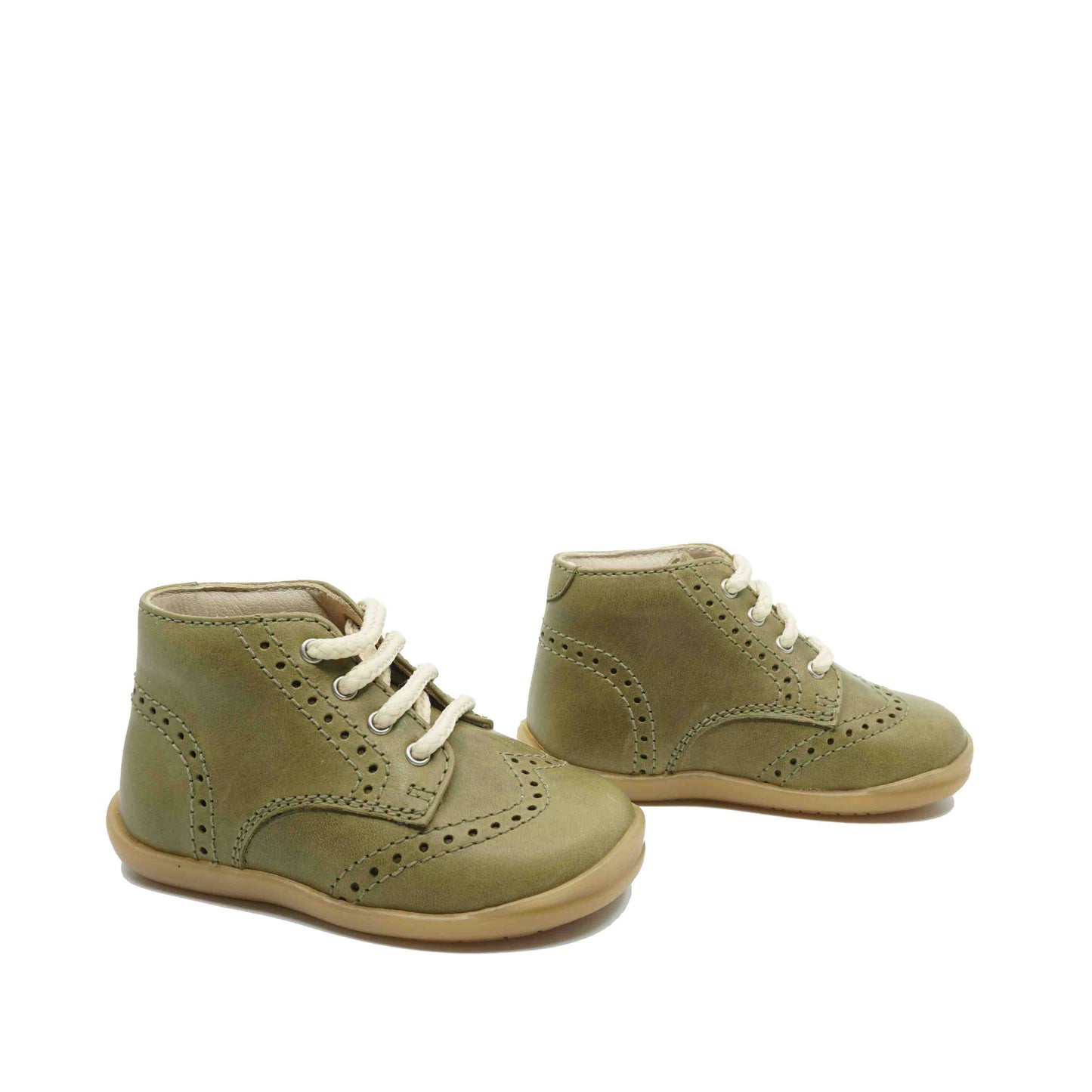 Chaussures à lacets Beberlis vert olive