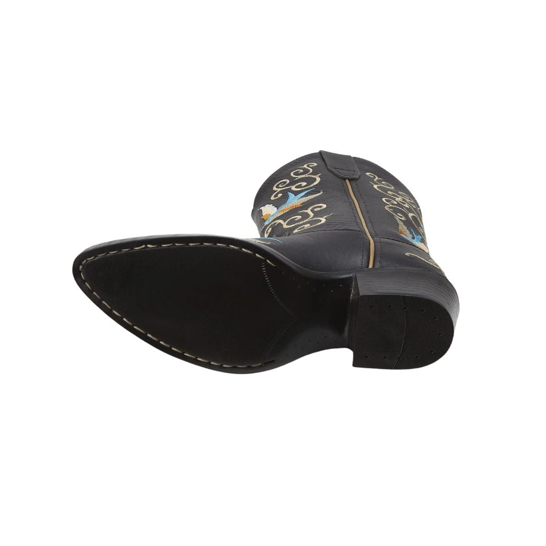 Bottes western Bootstock x Dappermaentje noires