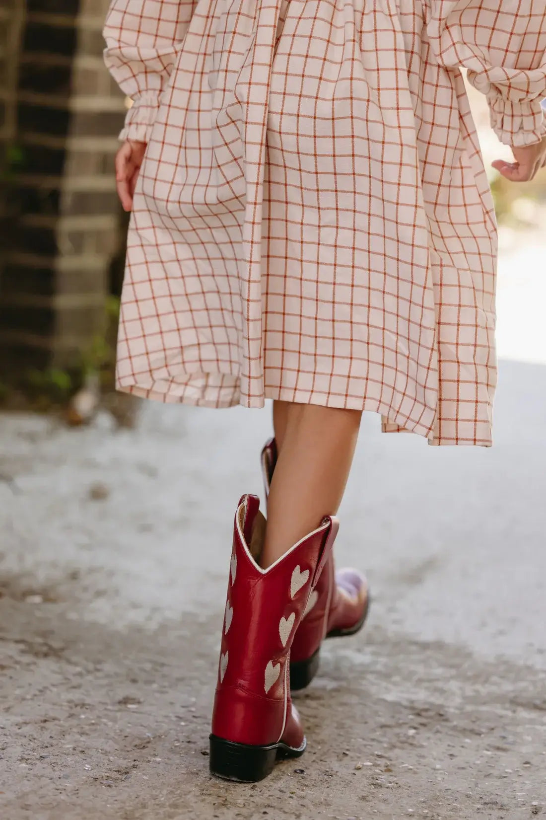Bootstock Western Boots Hearts Red