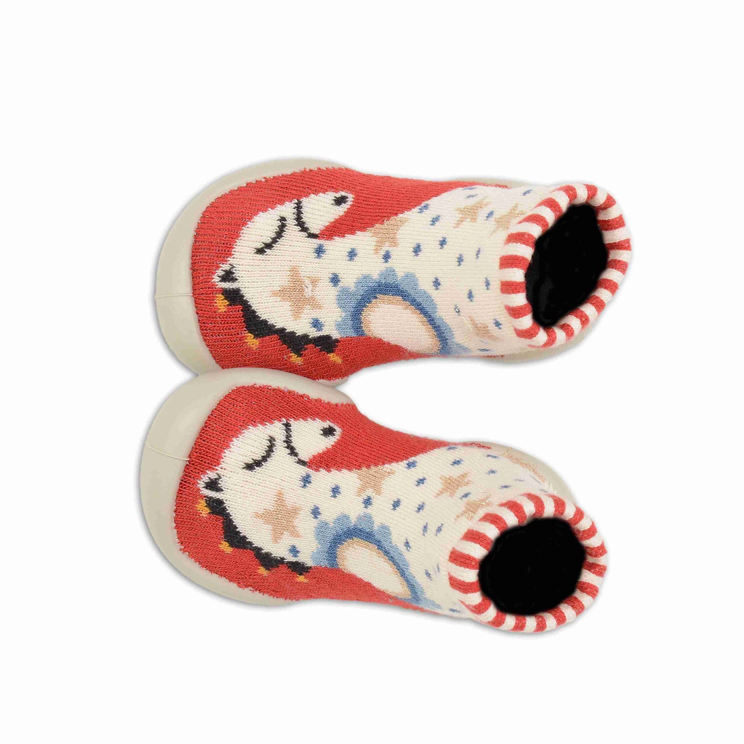 Chaussons Collégien 'Nuages' Bleu