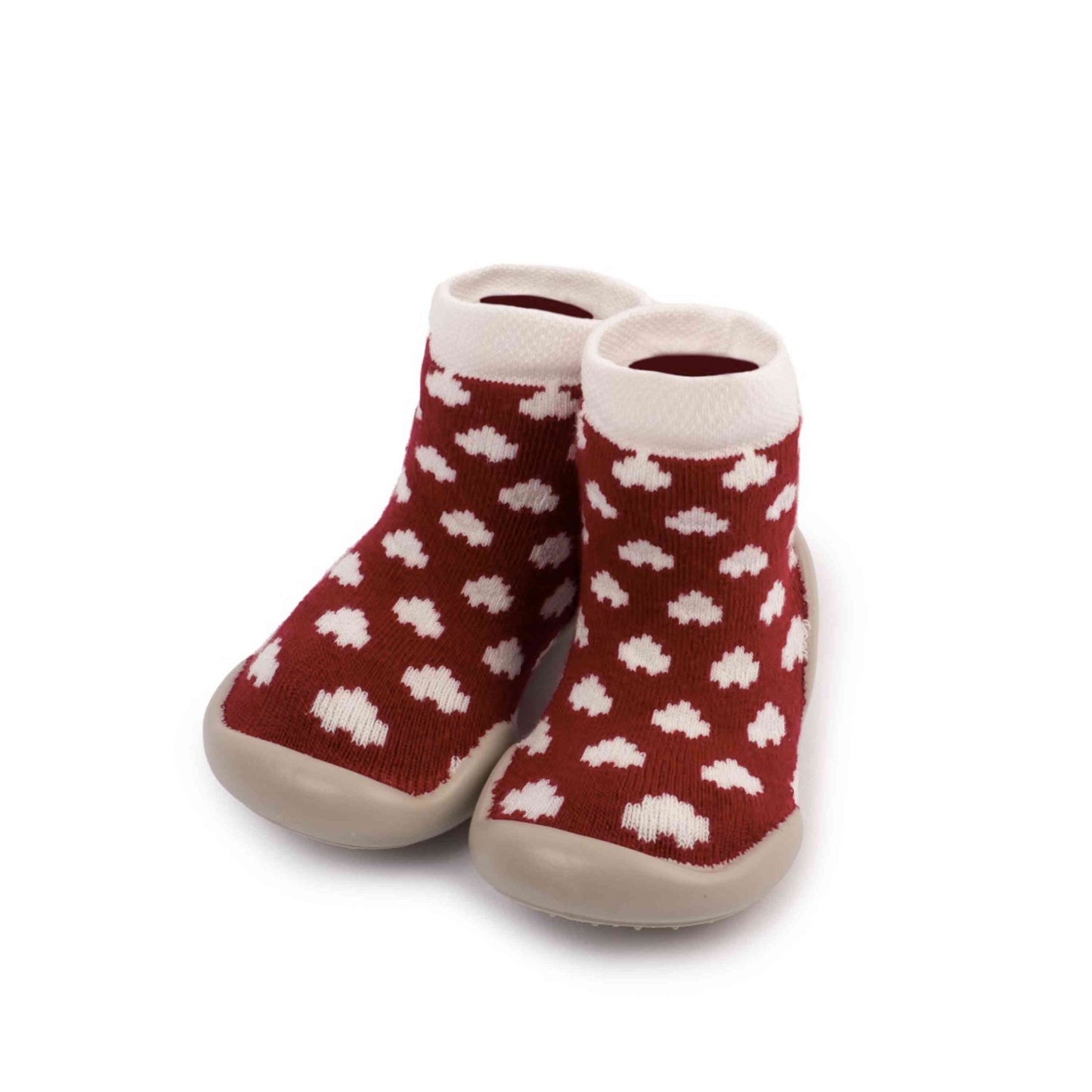 Collégien sokpantoffels 354B-Chaussons-Coeurs ou Pois Phospho