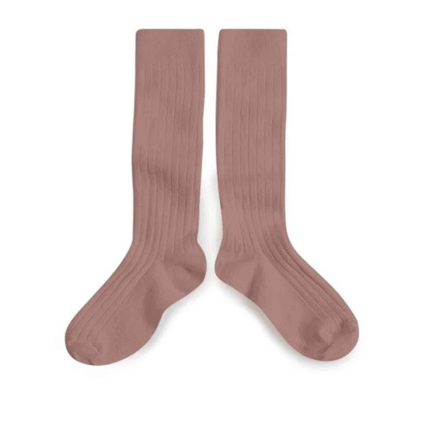 Collégien kniekousen praline roze