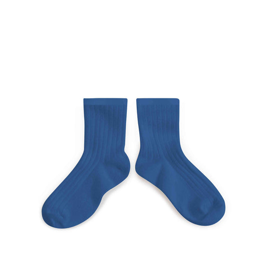 Collégien saffierblauwe sokken