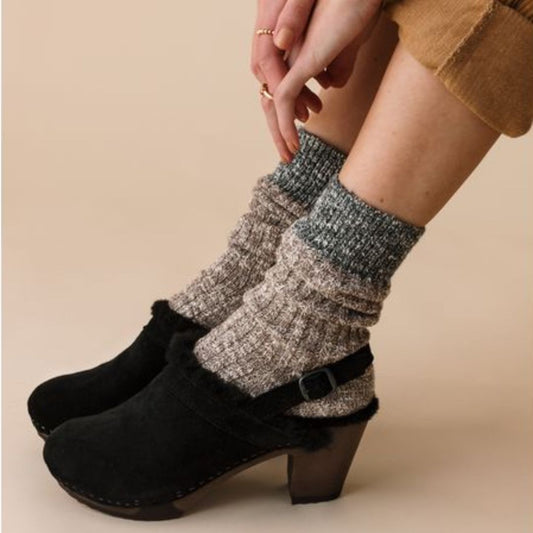 Mi-bas Collégien Joséphine Vieux Rose