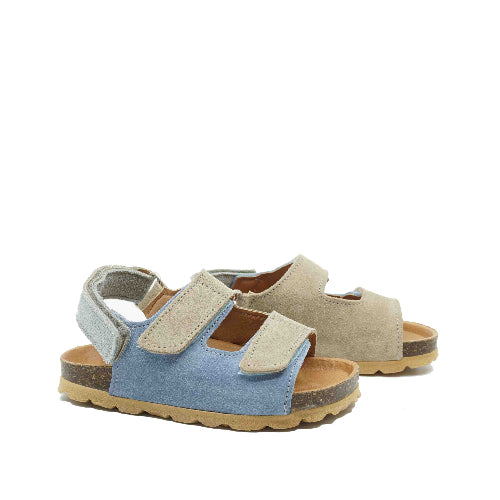 Sandales Eli Bleu/Beige