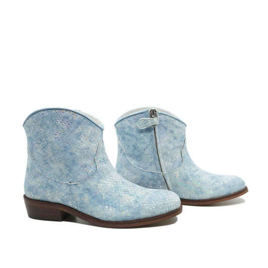 Bottines Eli bleu clair