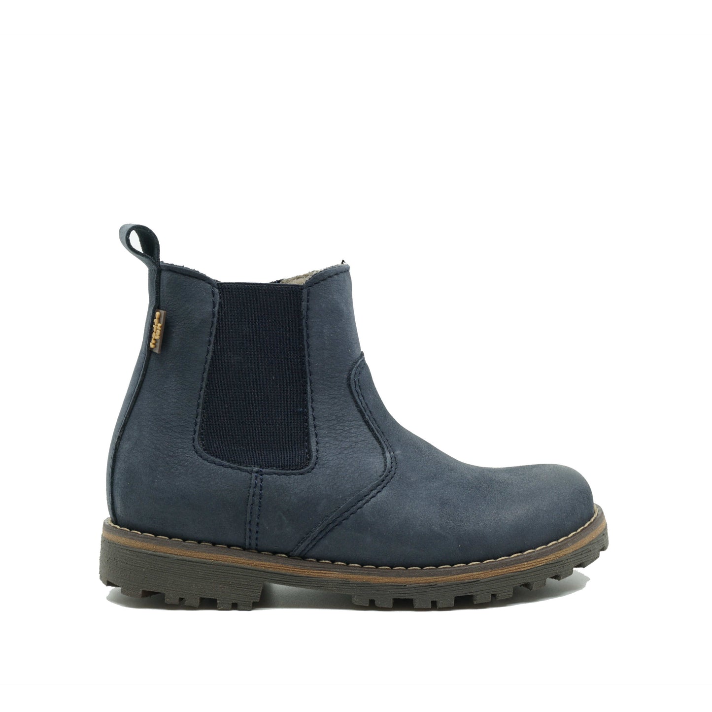 Stoere marineblauwe chelsea boots in nubuck leder van het merk Froddo