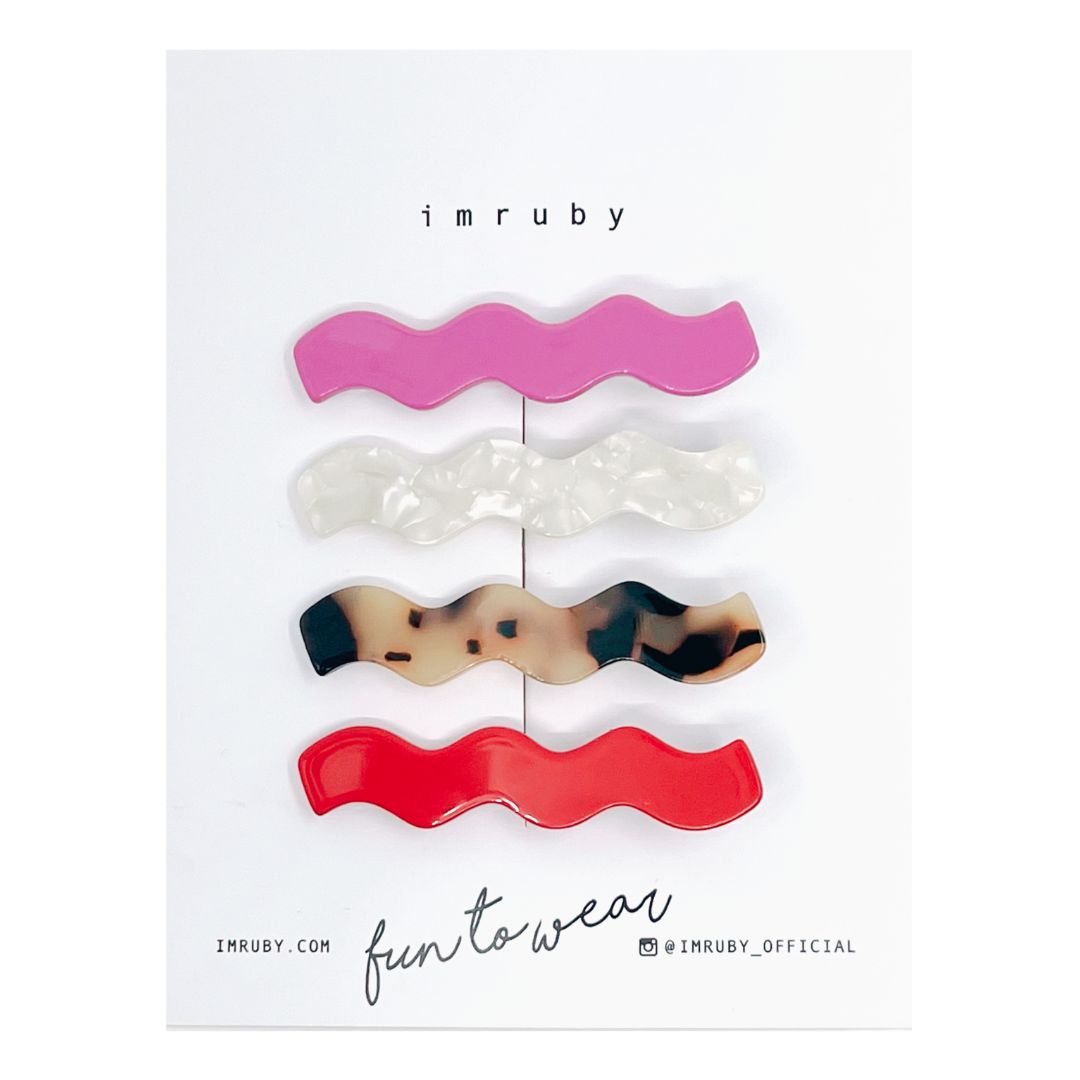 Ensemble de pinces à cheveux Imruby Waves