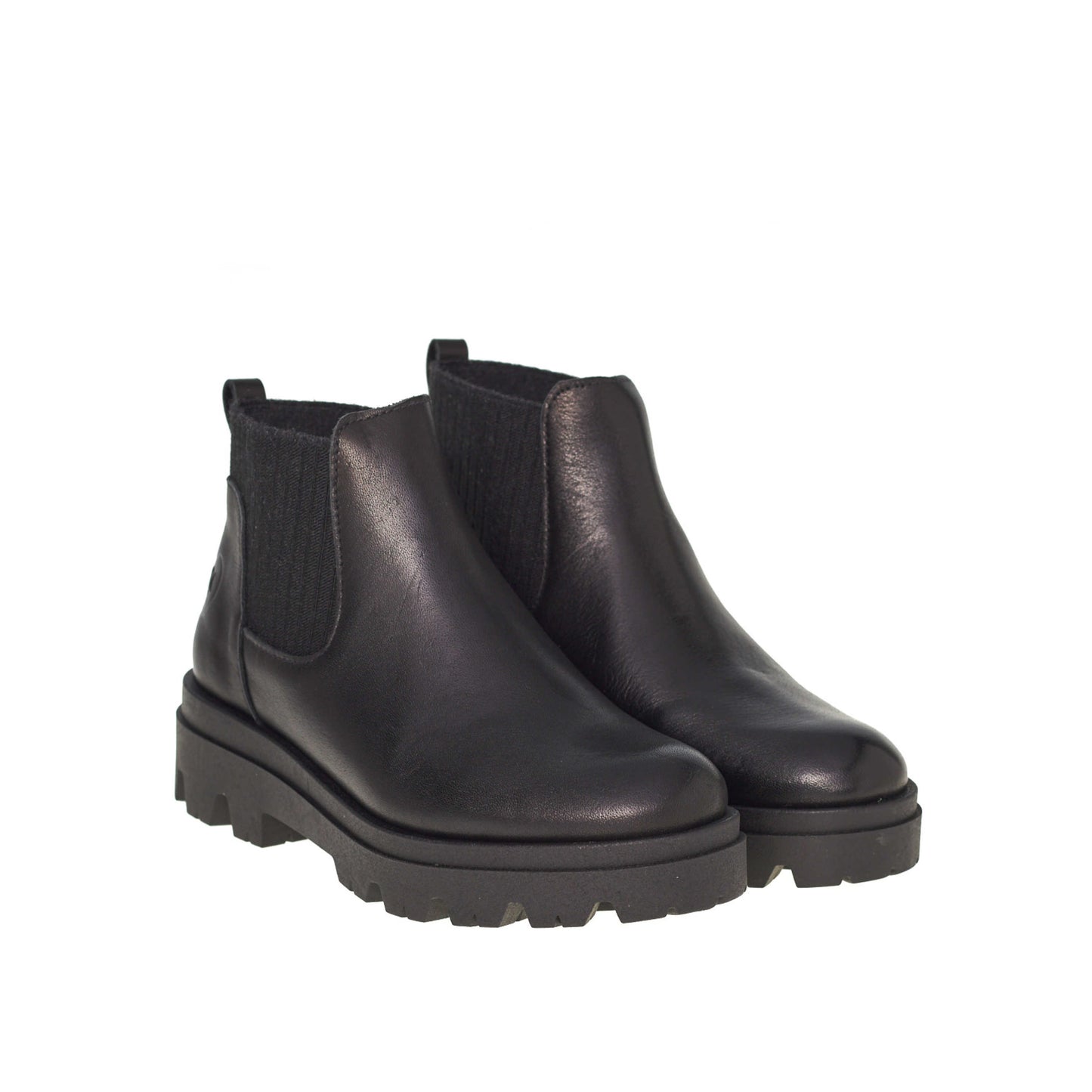 LMDI Track Boot Black - stoere chelsea boots in zwart leder