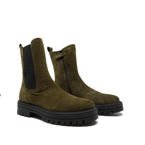 Bottines Chelsea Fiorita Vert Kaki