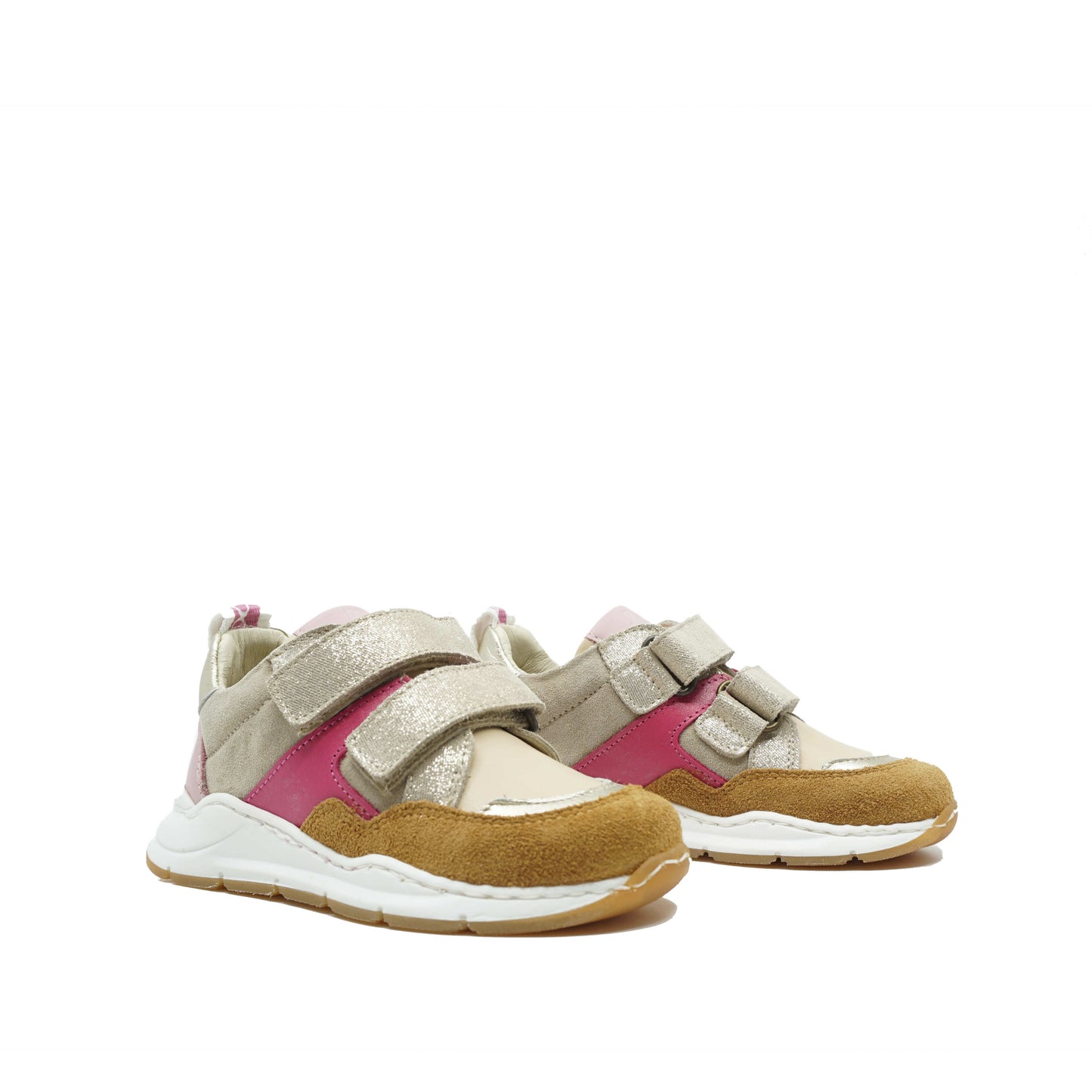 Fiorita Baskets Velcro Goud/Roze