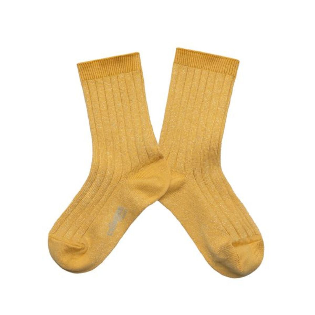 Collégien Bas Paillettes Victoire Camomille