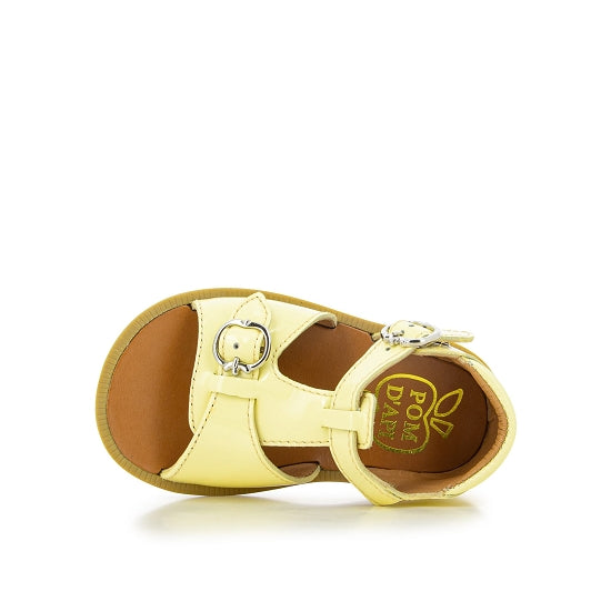 Pom d'Api Sandaaltjes Lichtgeel