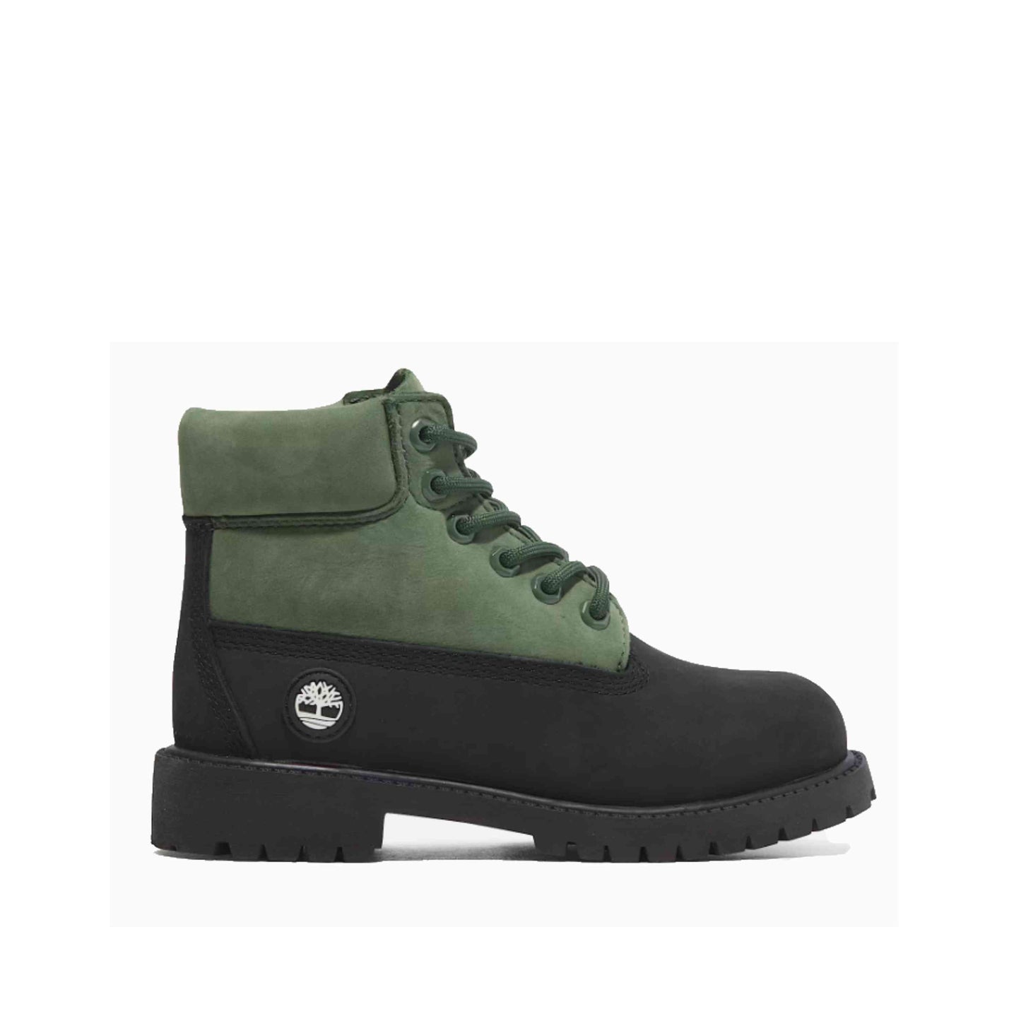 Bottes à lacets imperméables Timberland noires/vertes