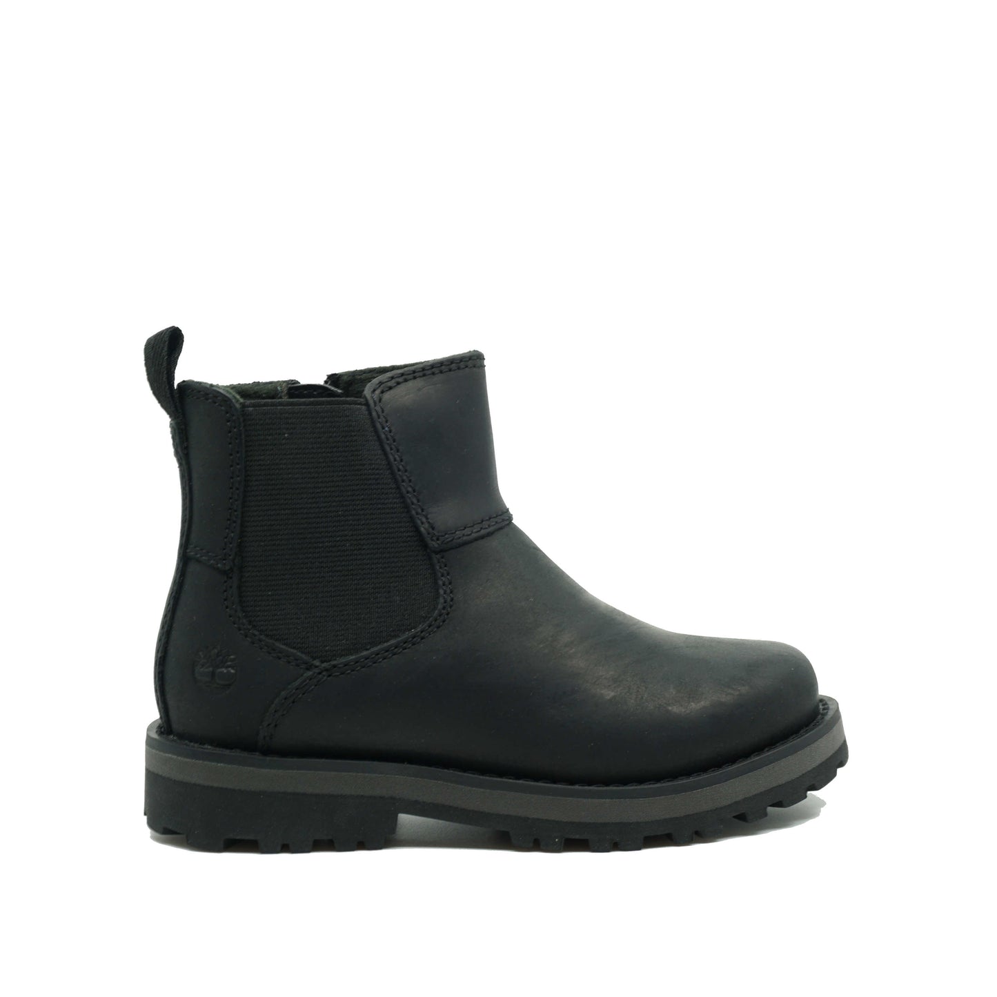 Timberland Courma Kid Chelsea Boot voor kids. Zwarte stoere laarzen van Timberland voor kinderen.
