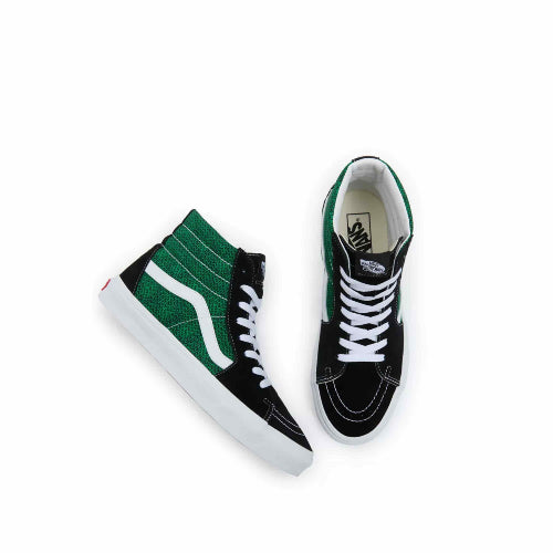 hoge vans zwart en groen