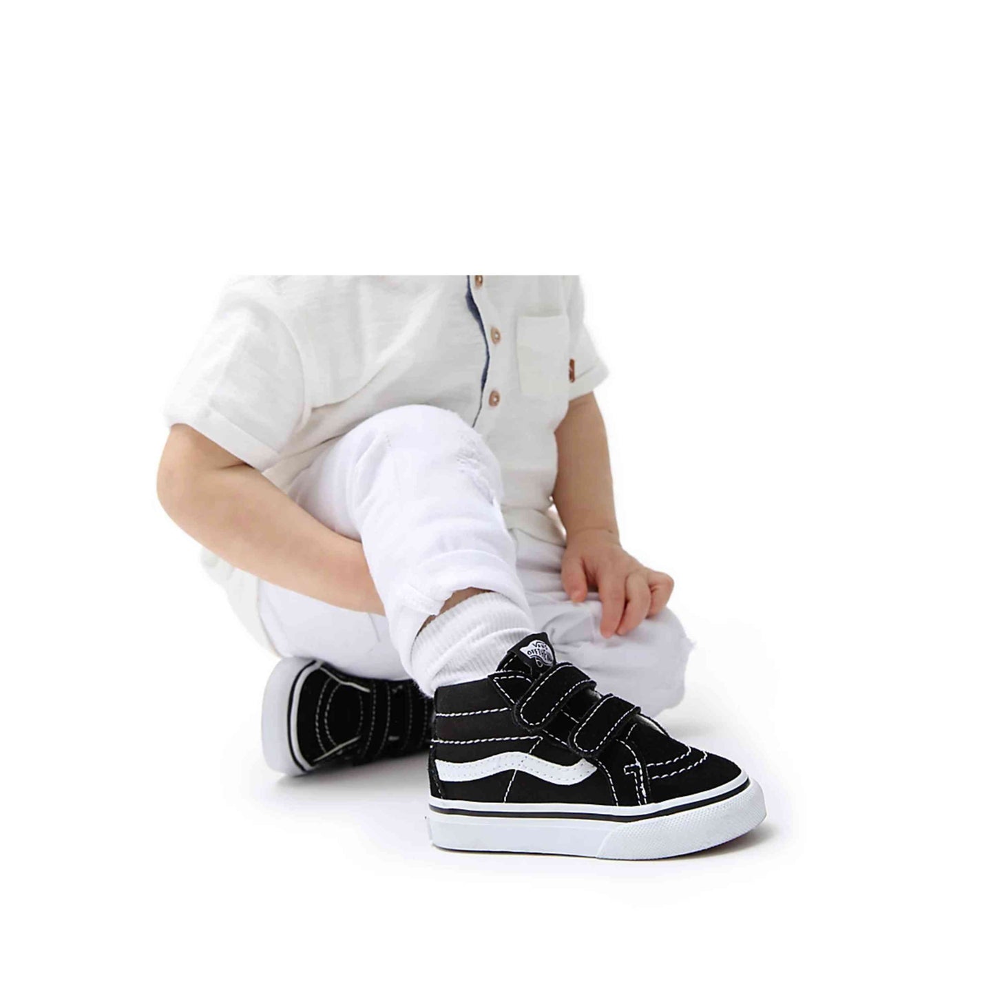 Vans Velcro Sneakers TD SK8-Mid Zwart (21-26)