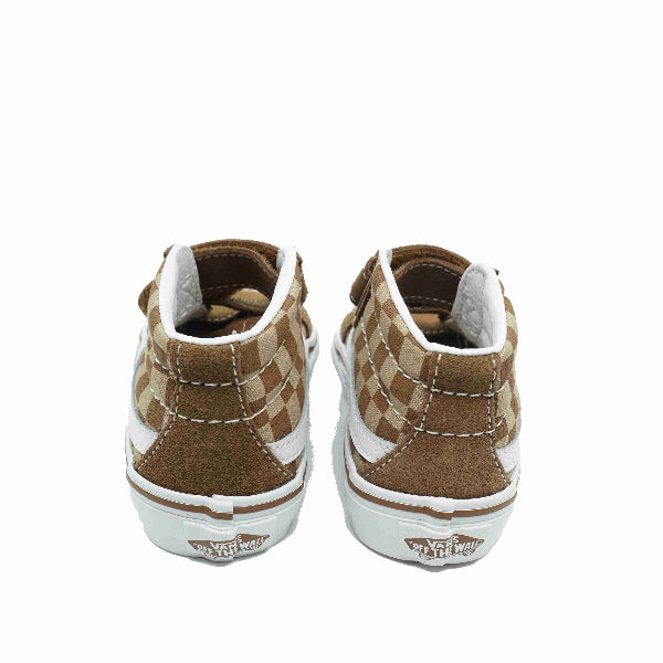 achterkant vans checkerboard brown