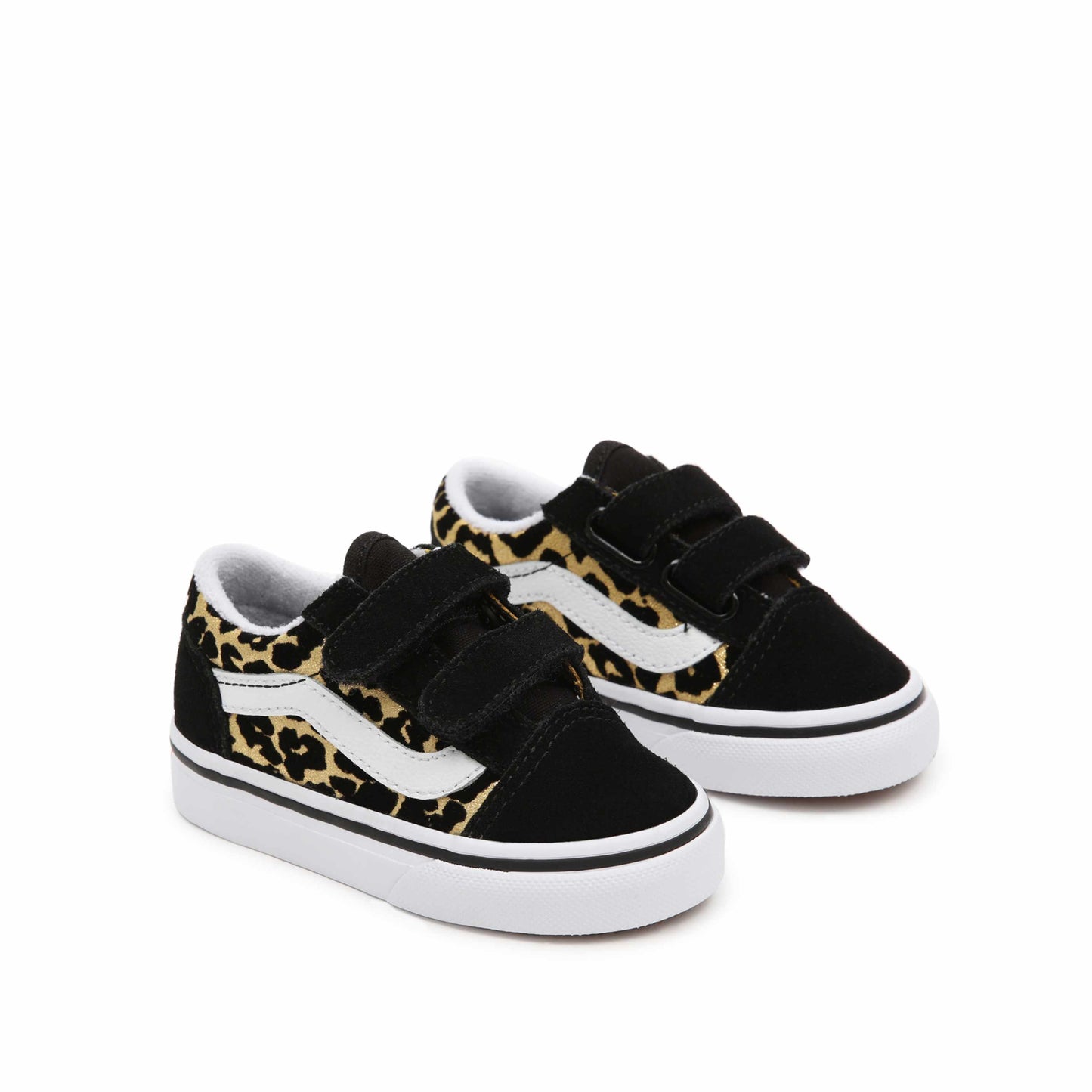 Baskets Vans Velcro TD Noir/Léopard (21-26)