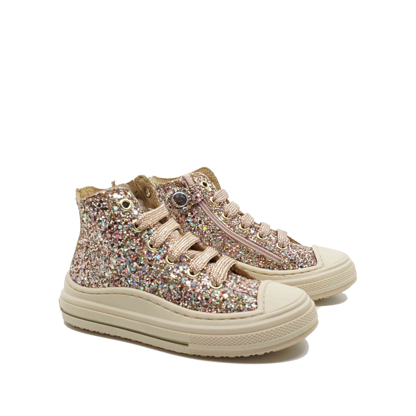 Zecchino d'Oro Hoge Baskets Roze Glitter