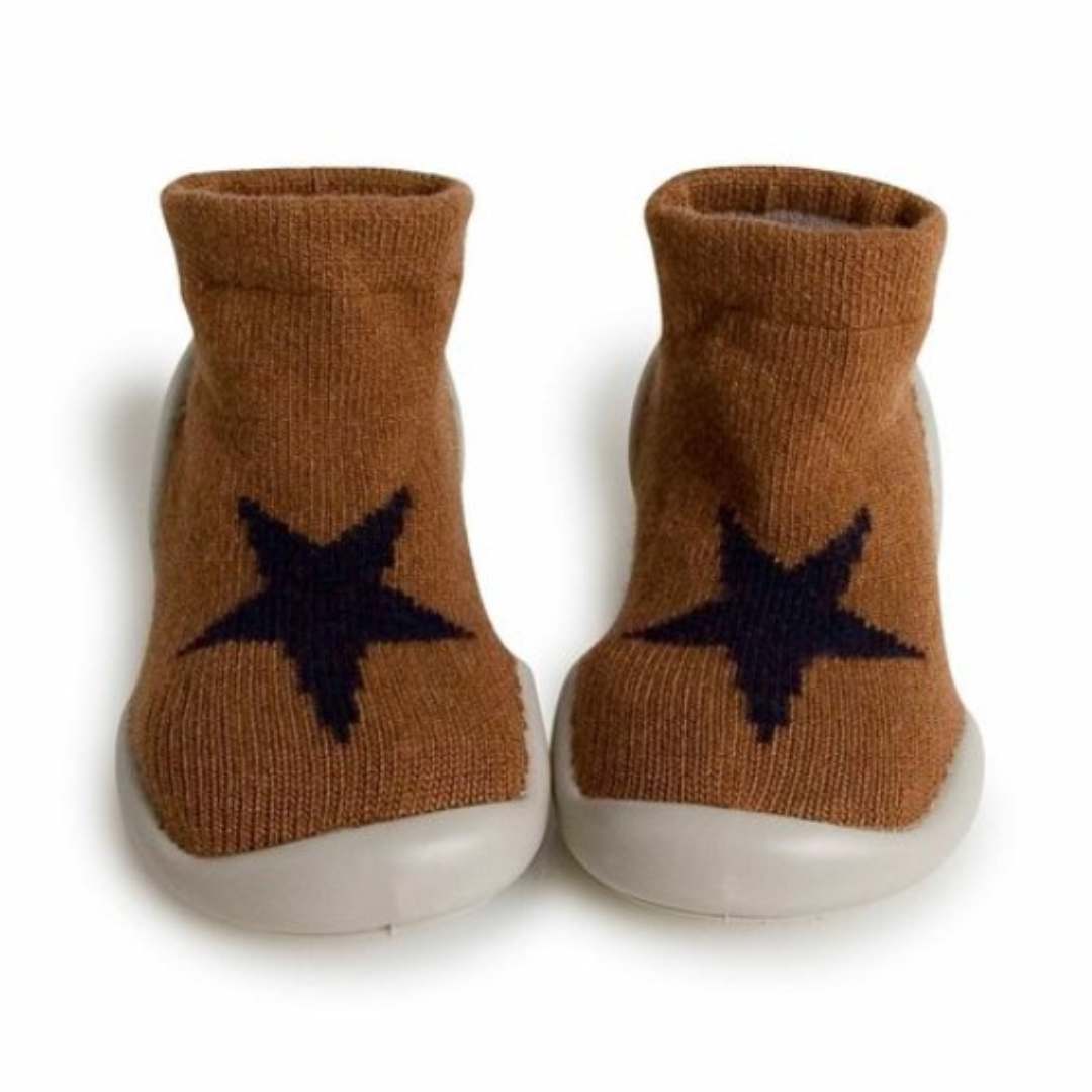 Collégien Pantoffels - Donkerblauwe ster - Cashmere and Wool