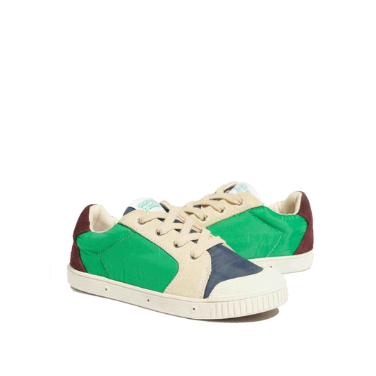 Spring Court x Bellerose Sneakers Groen/Bordeaux/Blauw