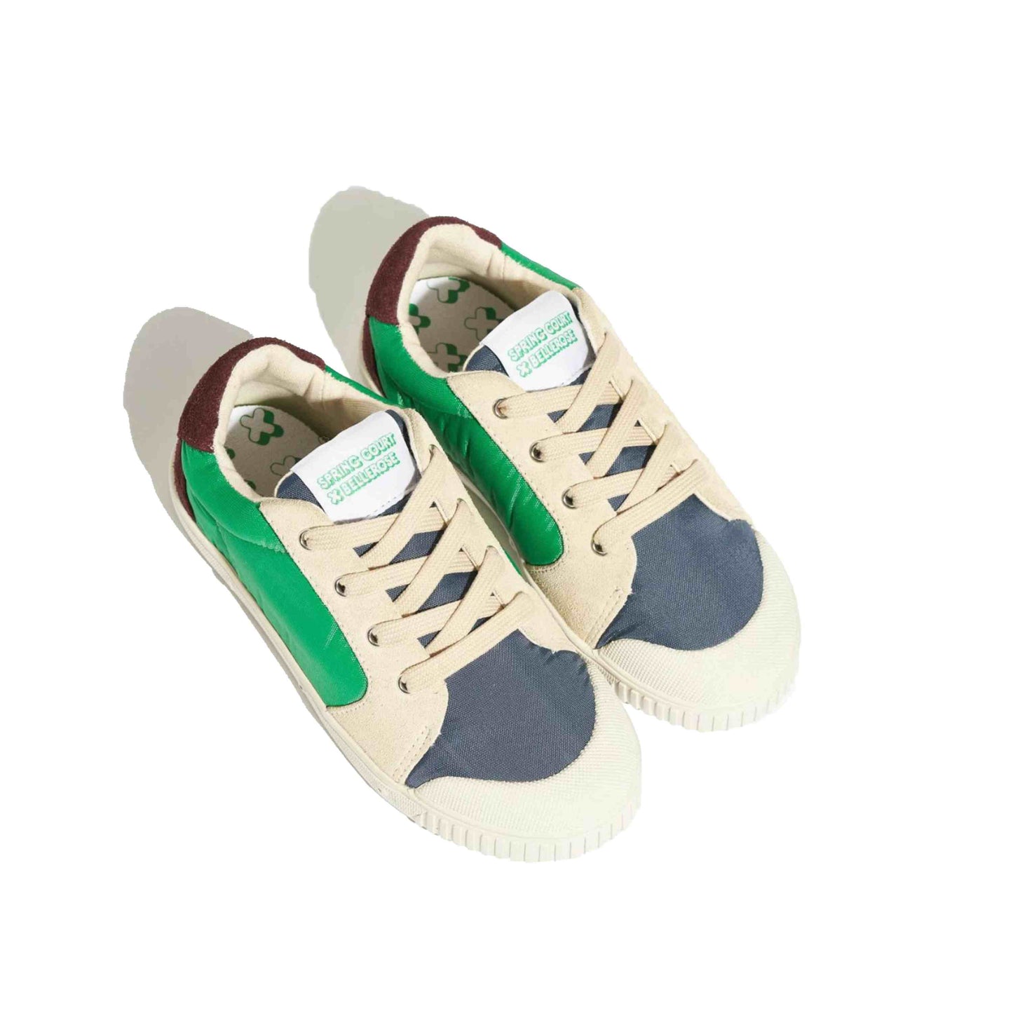 Spring Court x Bellerose Sneakers Groen/Bordeaux/Blauw