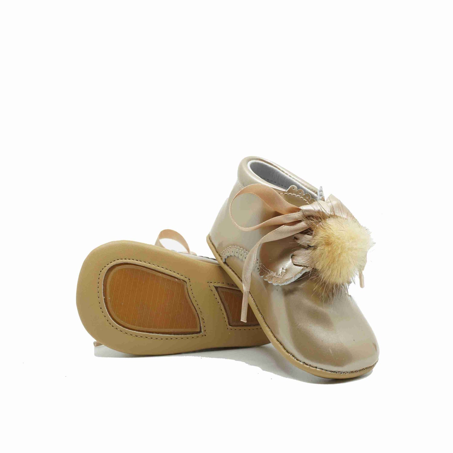 Chaussures bébé Tricati vieux rose