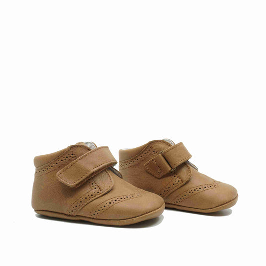 Tricati Babyschoentjes Velcro Bruin