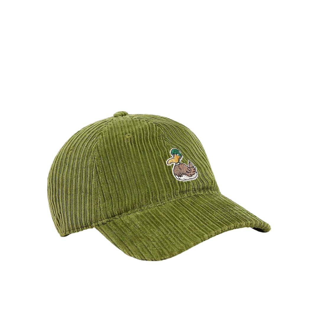 vans pet velours groen eend
