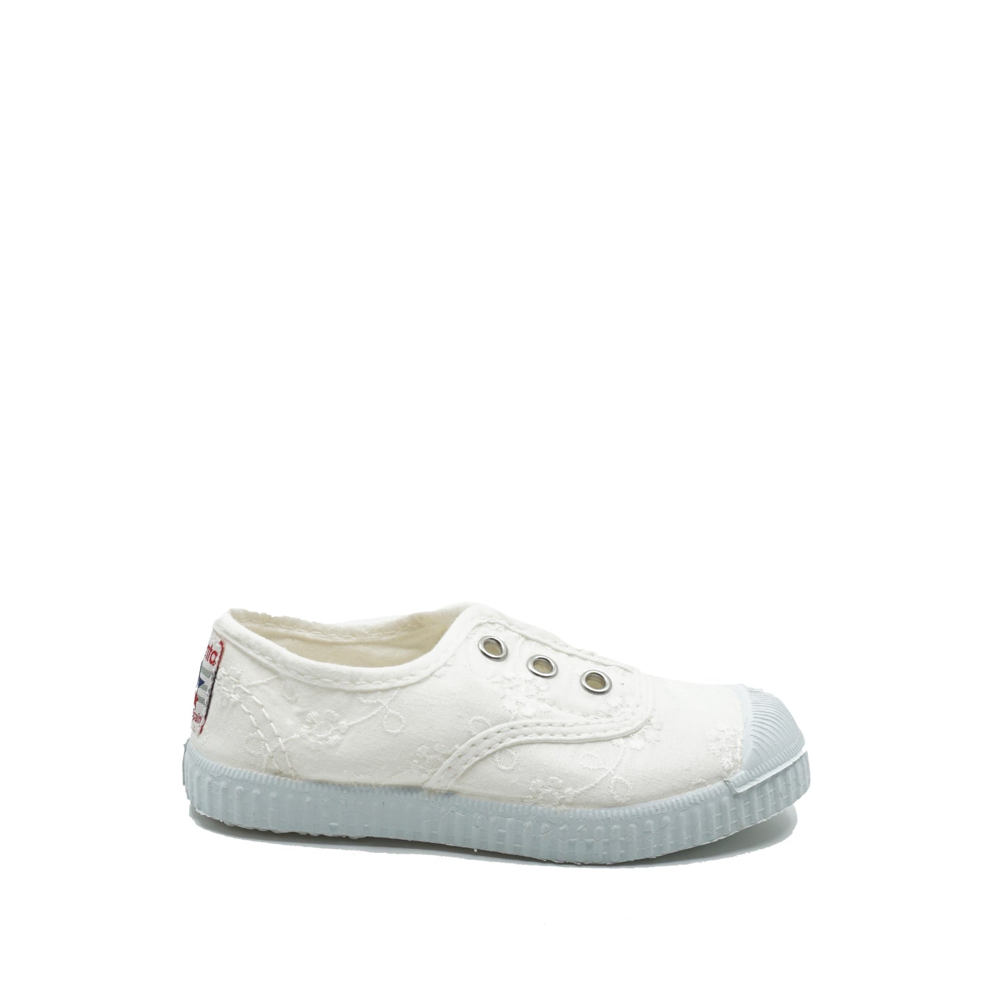 Cienta canvasschoenen wit kant - 70998-05-blanco