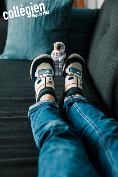 Chaussons Collégien 'Astronaute' Bleu Foncé