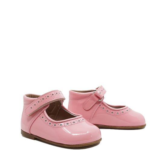 Eli Velcroschoentjes Roze Lak