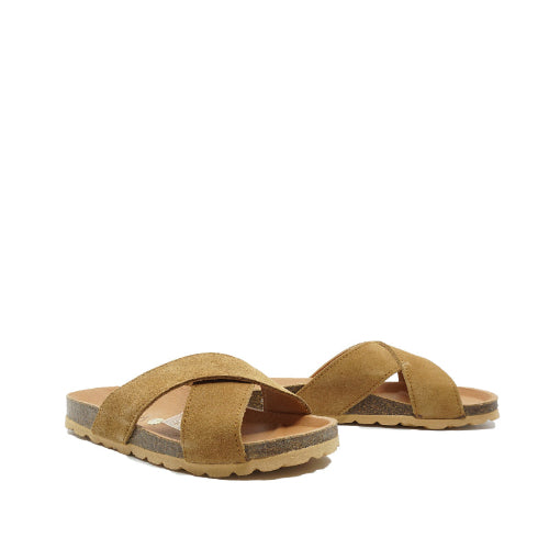 camel birkenstock sandalen van Eli