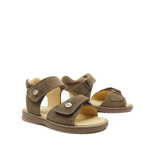beige jongenssandalen met klittenband