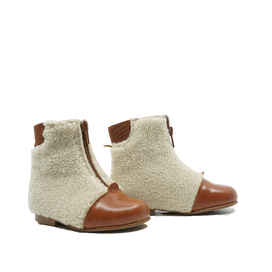 Bottines LMDI Cognac & Teddy