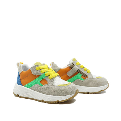 kleurrijke sneakers voor kinderen in leer van La Triboo by Fiorita