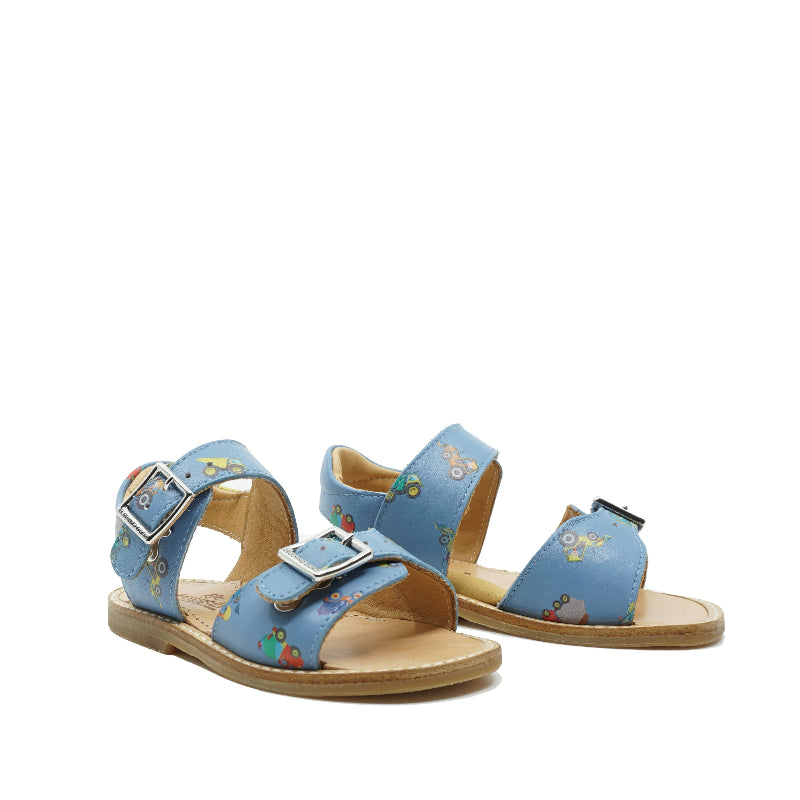 Zecchino d'Oro Sandalen Lichtblauw 'Werfauto's'