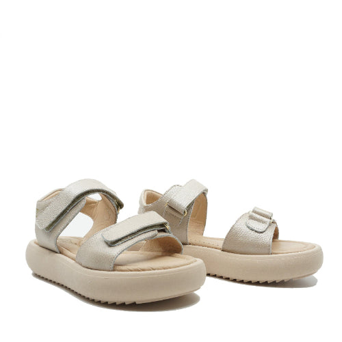 platform sandalen in leder