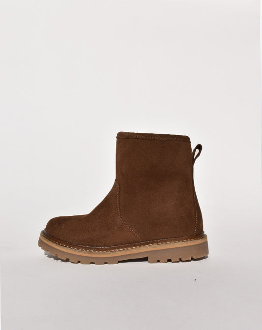 Du Loua Halfhoge Laarsjes Brown Suede