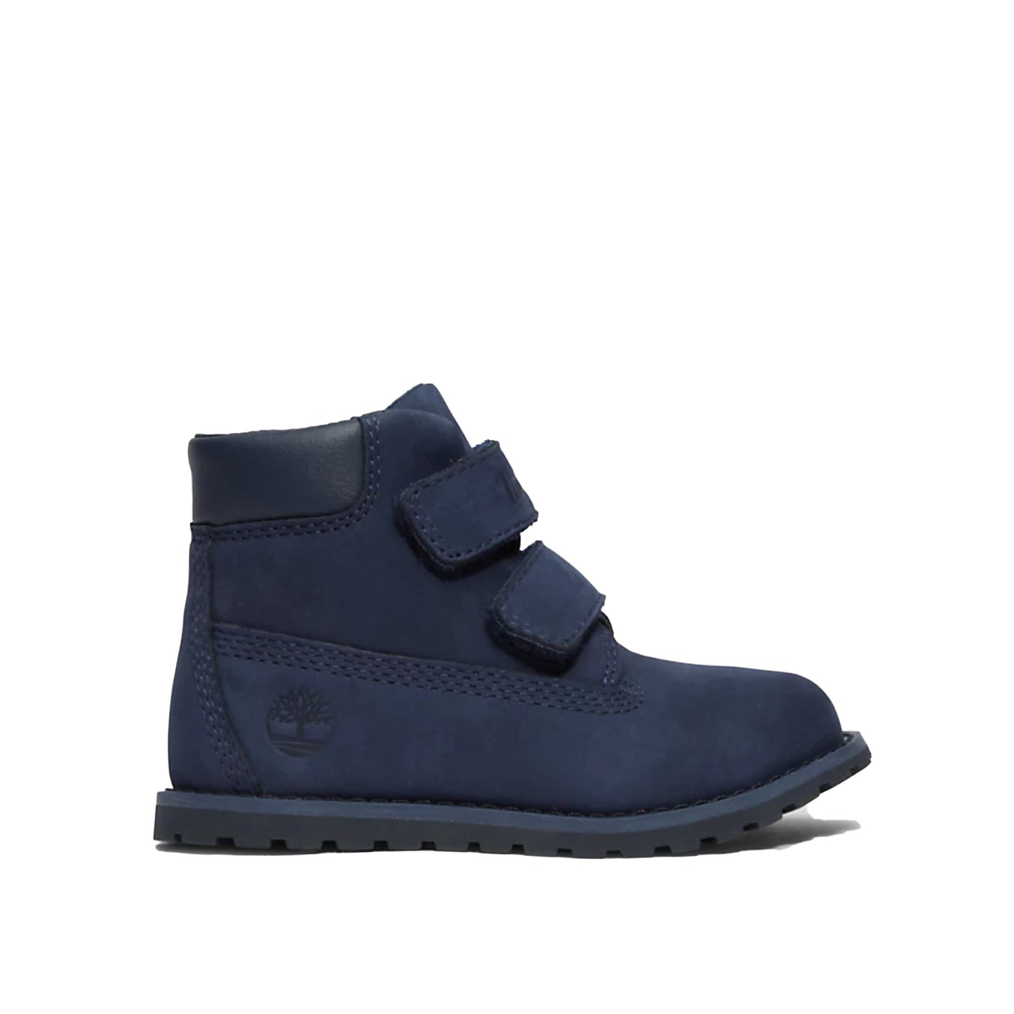 Timberland Pokey Pine Navy Blue. Donkerblauwe velcroschoenen van Timberland voor kinderen.