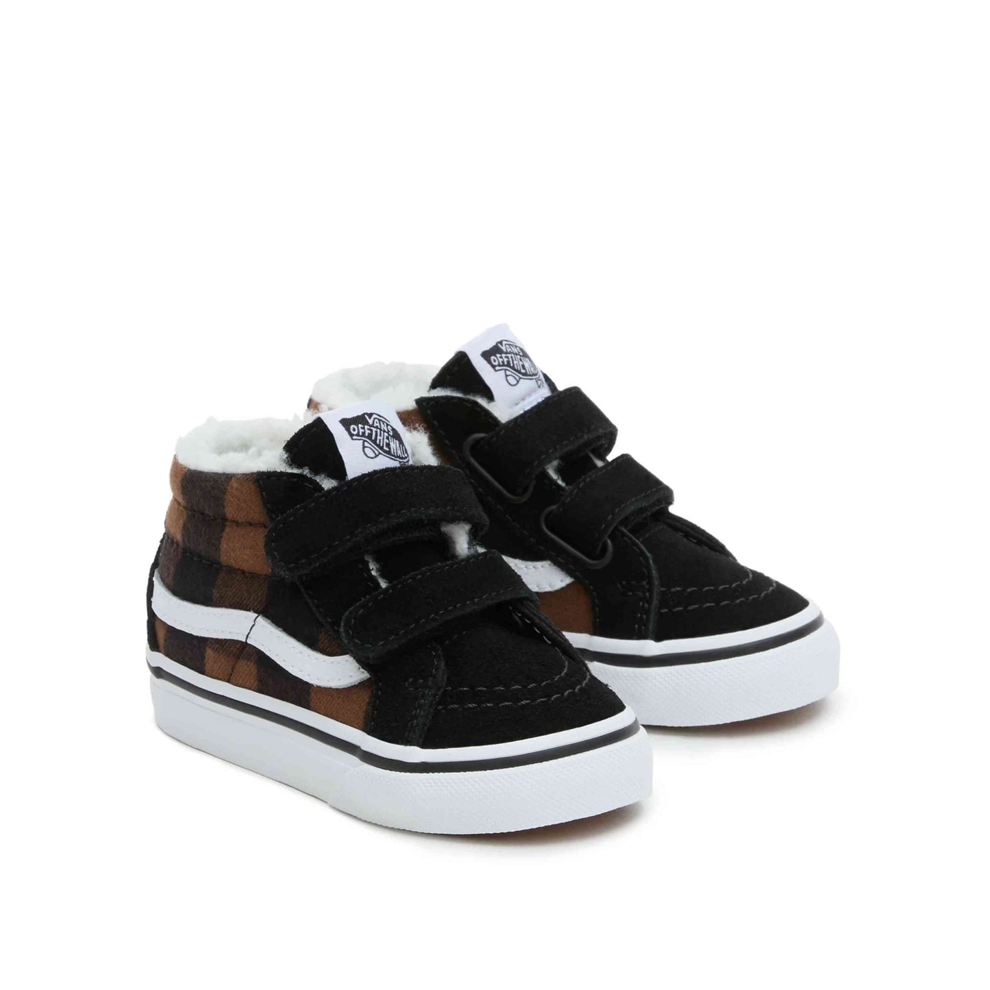Vans Velcro Sneakers UY SK8-Mid Reissue V Plaid Black/Brown (27-34)