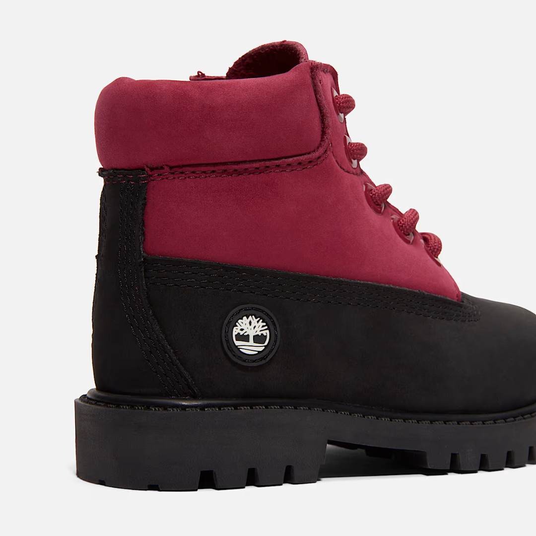 Timberland Waterdichte Veterboots Zwart/Roze