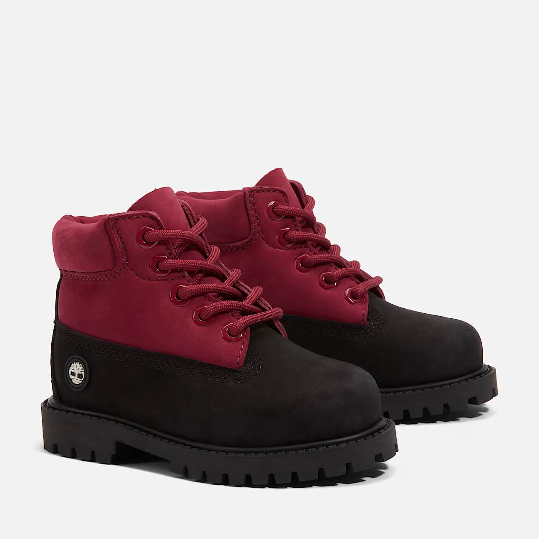 Timberland Waterdichte Veterboots Zwart/Roze