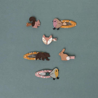 'Woodland Mini Clips' haarspeldjes