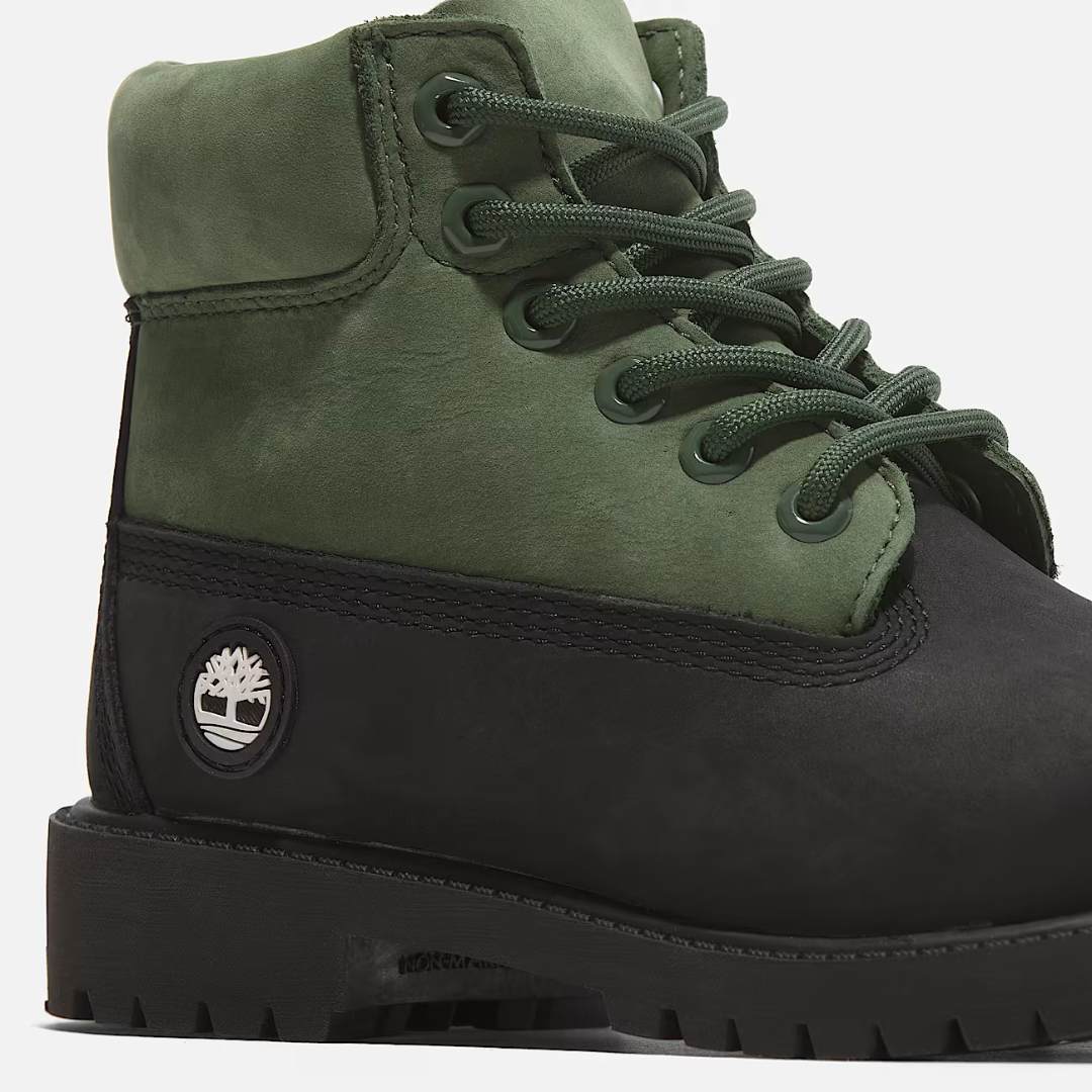 Timberland Waterdichte Veterboots Zwart/Groen