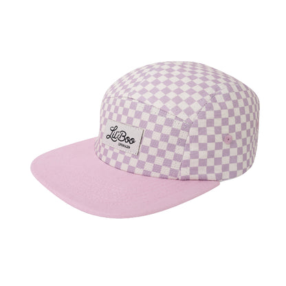 lil'boo roze pet met ruitjes